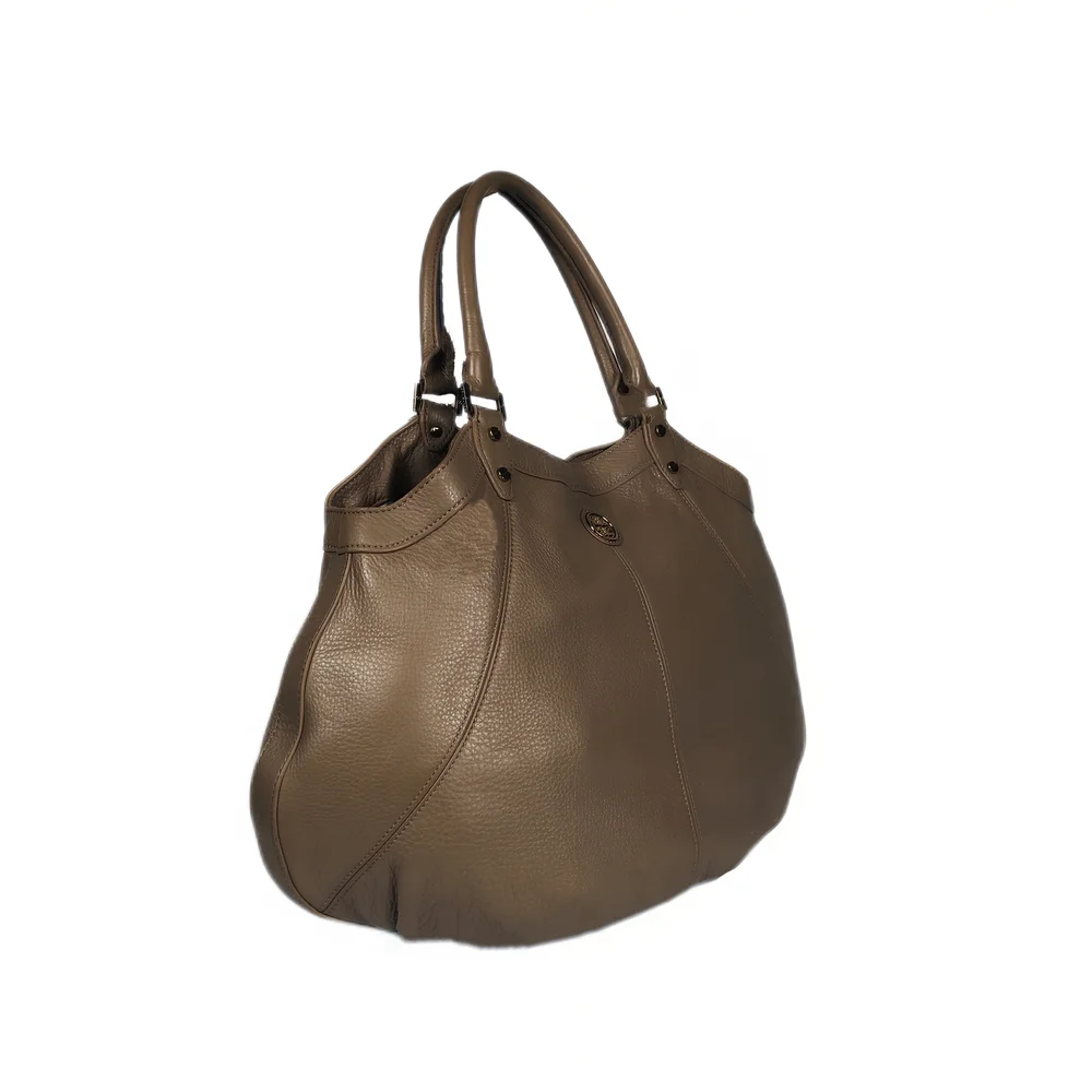 TORY BURCH X-LARGE, TEXTURED LEATHER HOBO SHOULDER BAG Oversized Lux